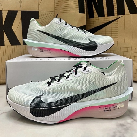 Nike Other - Nike ZoomX 🔥 Vaporfly Next% 4 White Pink Green Running Shoes HF6414-101 14 NEW